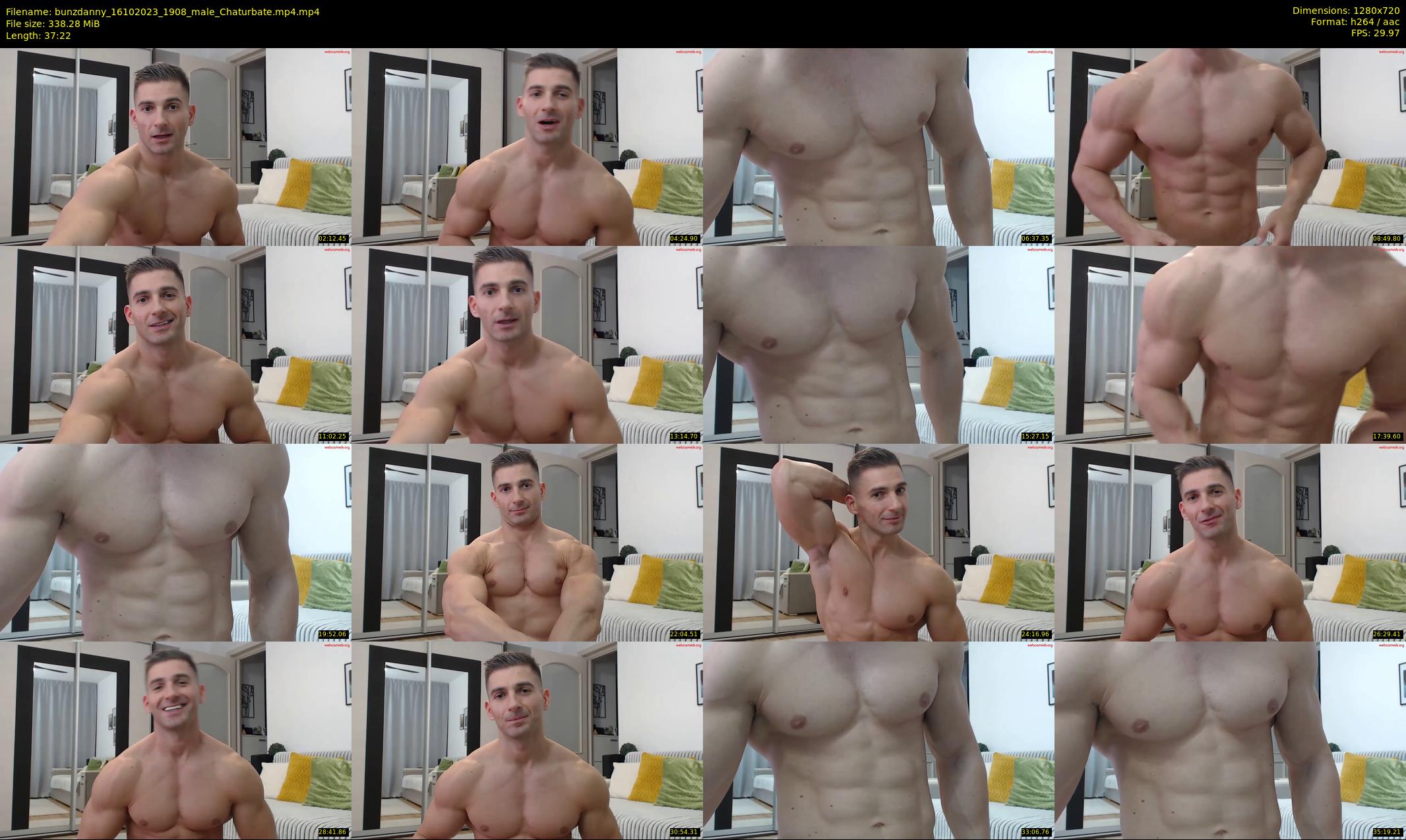 bunzdanny — 38 minute Chaturbate male cam show recording, 720p, Oct 16, 2023