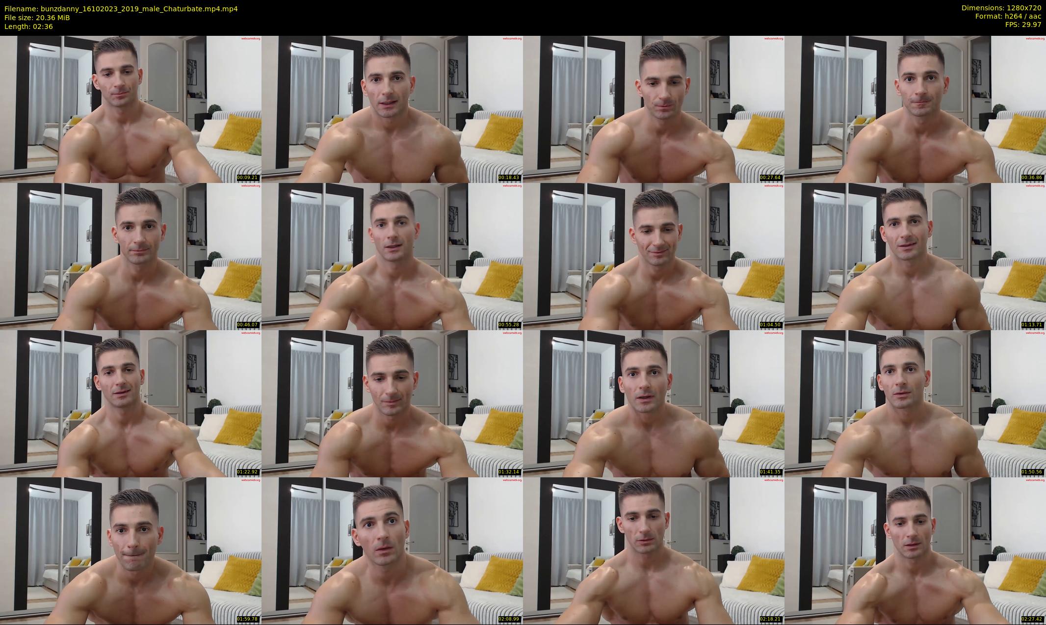 bunzdanny — 3 minute Chaturbate male cam show recording, 720p, Oct 16, 2023