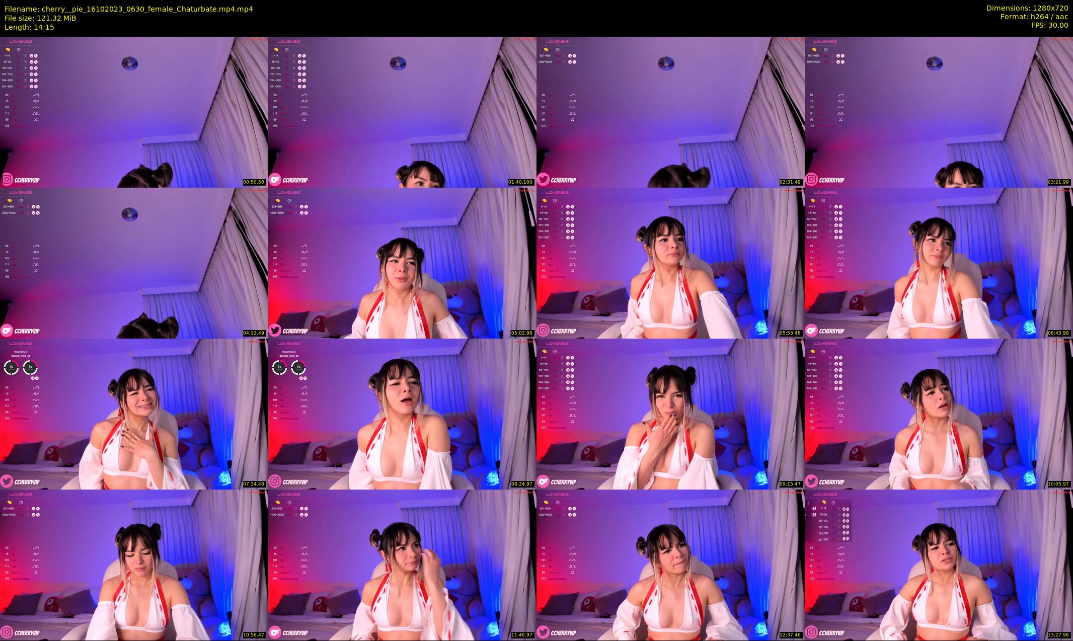 cherry__pie — 15 minute Chaturbate female cam show recording, 720p, Oct 16, 2023