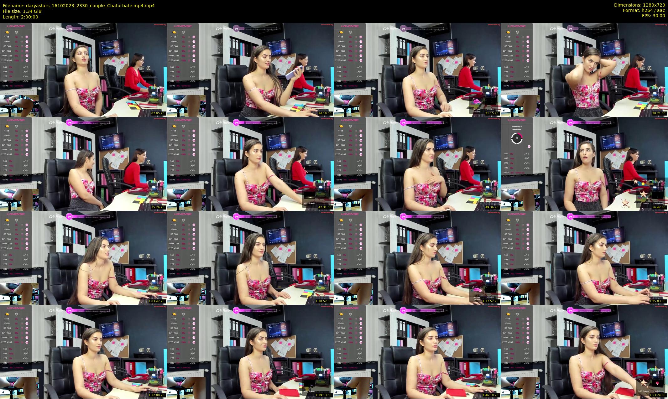 daryastars — 120 minute Chaturbate couple cam show recording, 720p, Oct 16, 2023