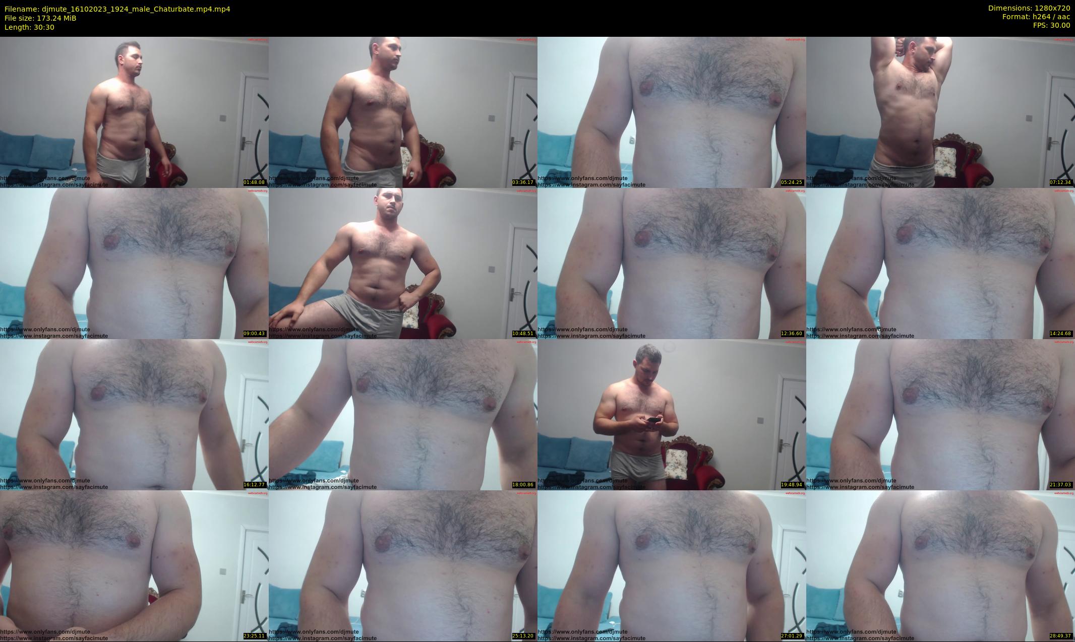 djmute — 31 minute Chaturbate male cam show recording, 720p, Oct 16, 2023