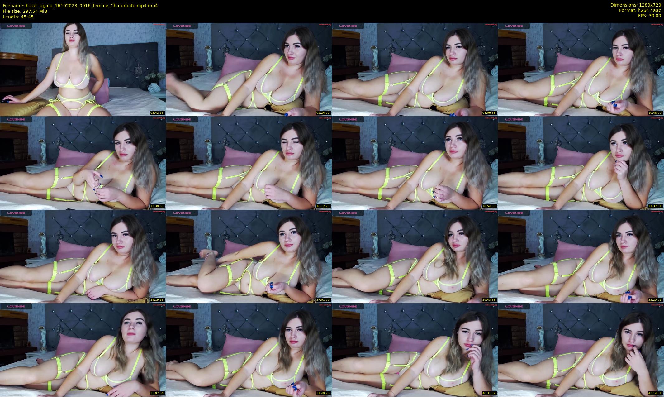 hazel_agata — 46 minute Chaturbate female cam show recording, 720p, Oct 16, 2023