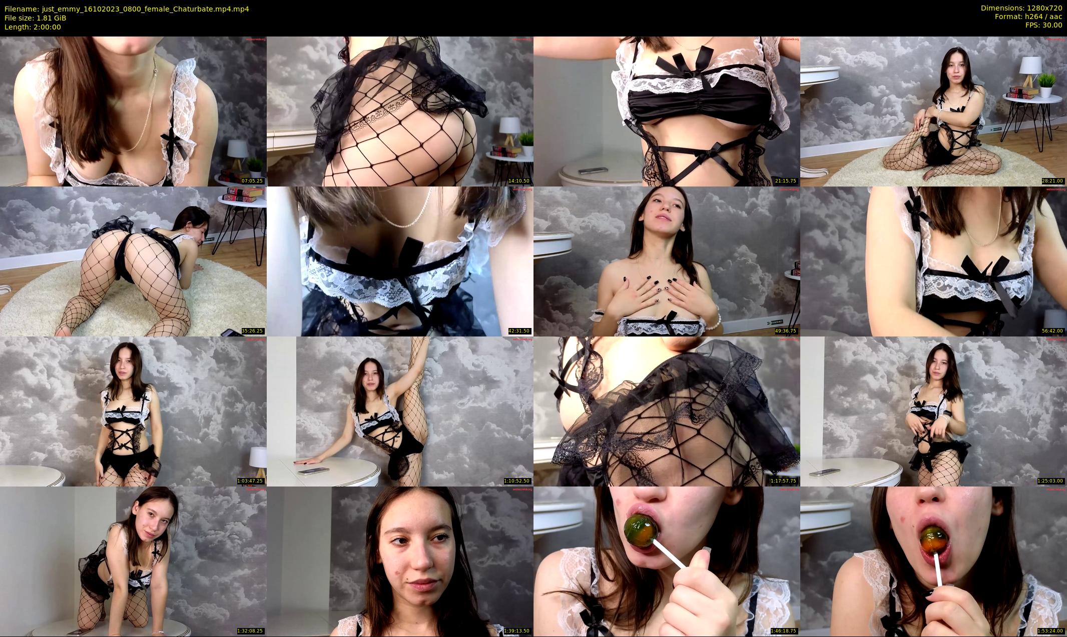 just_emmy — 120 minute Chaturbate female cam show recording, 720p, Oct 16, 2023