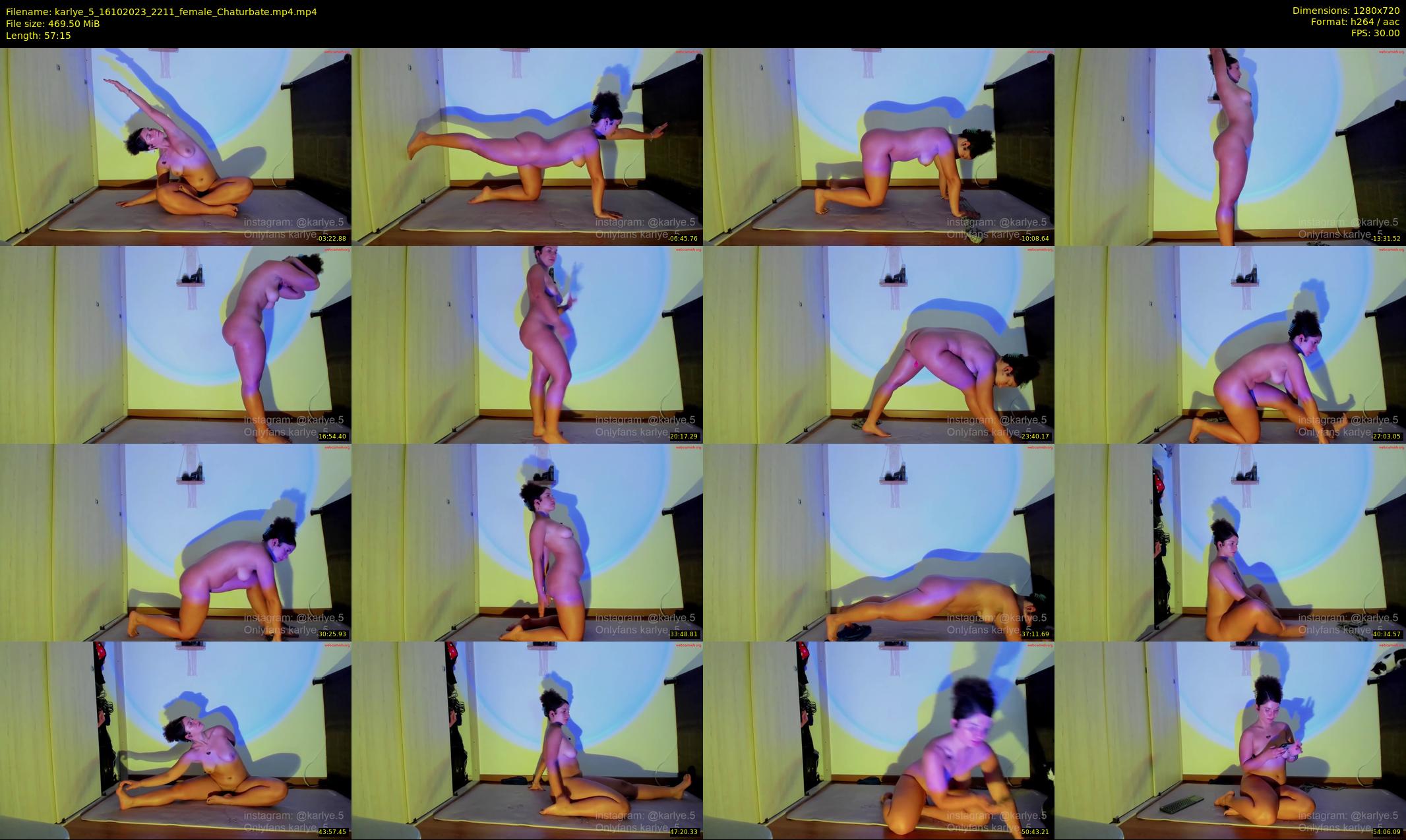 karlye_5 — 58 minute Chaturbate female cam show recording, 720p, Oct 16, 2023
