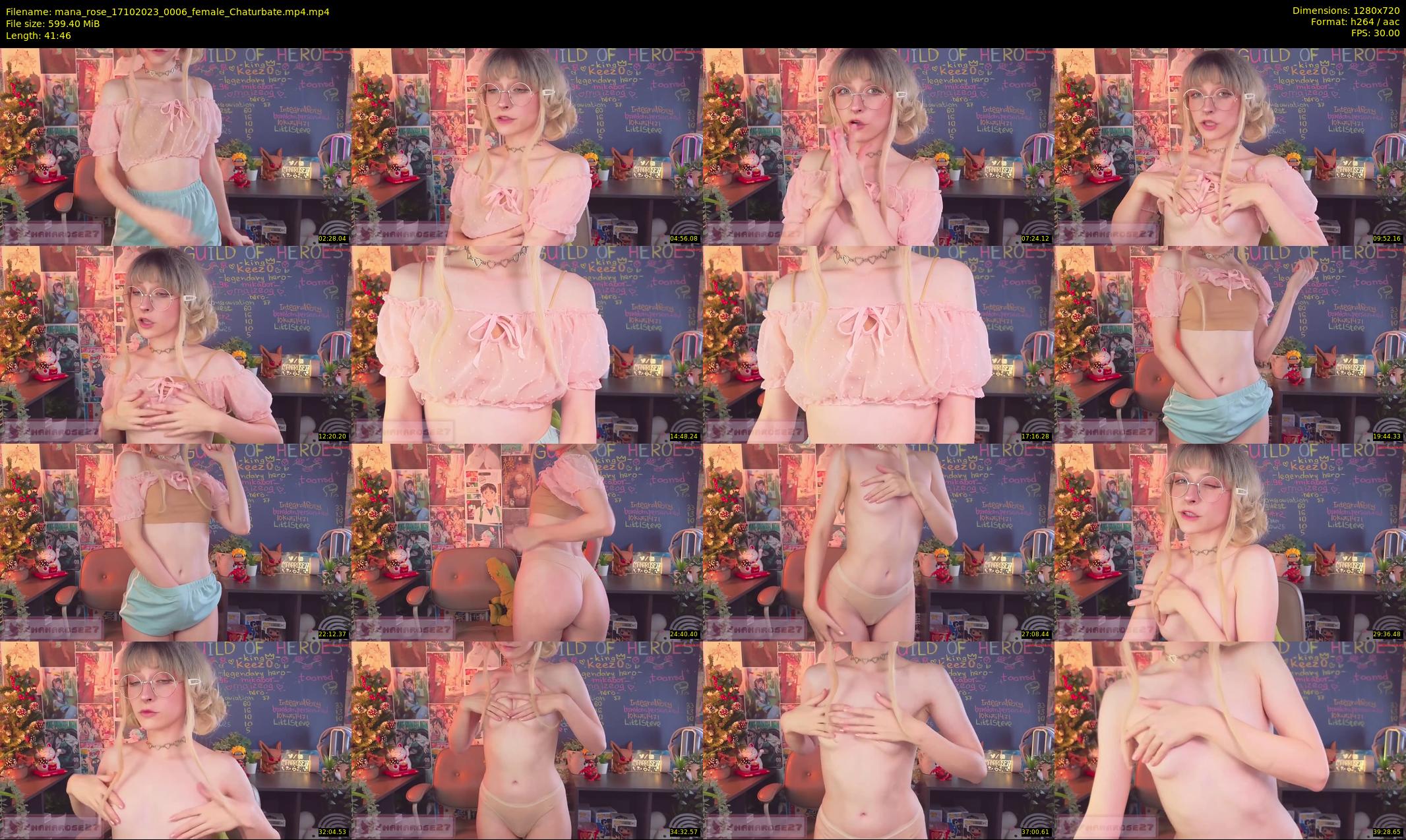 mana_rose — 42 minute Chaturbate female cam show recording, 720p, Oct 17, 2023