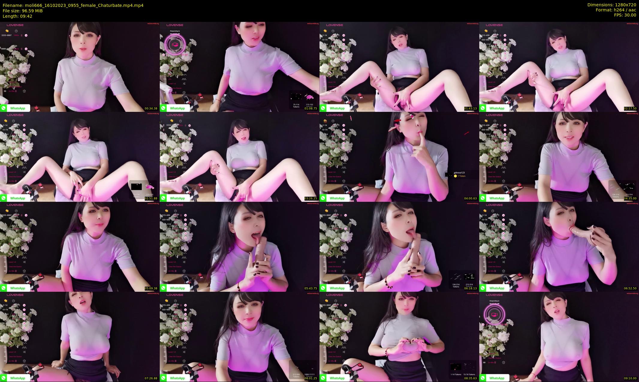 moli666 — 10 minute Chaturbate female cam show recording, 720p, Oct 16, 2023
