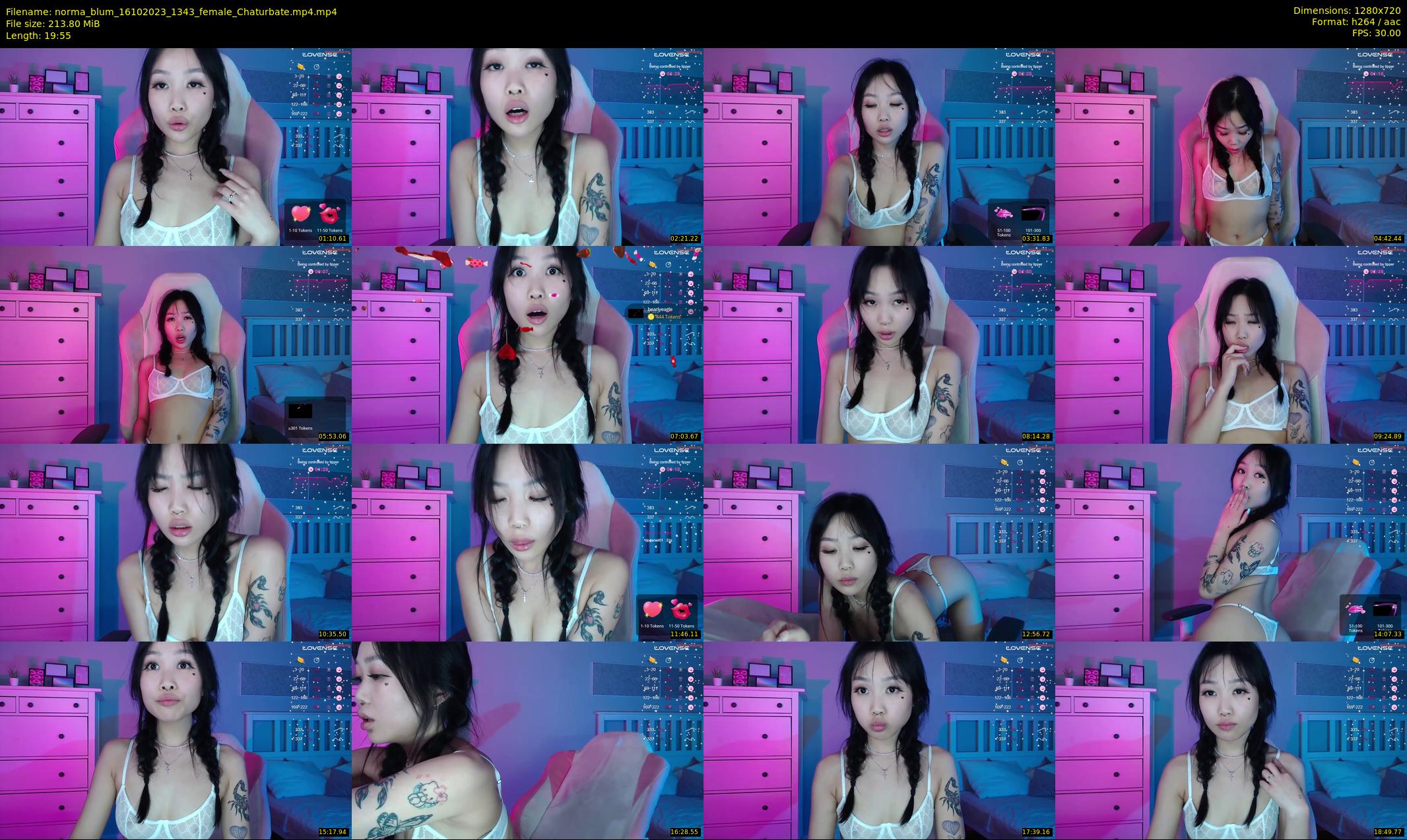 norma_blum — 20 minute Chaturbate female cam show recording, 720p, Oct 16, 2023