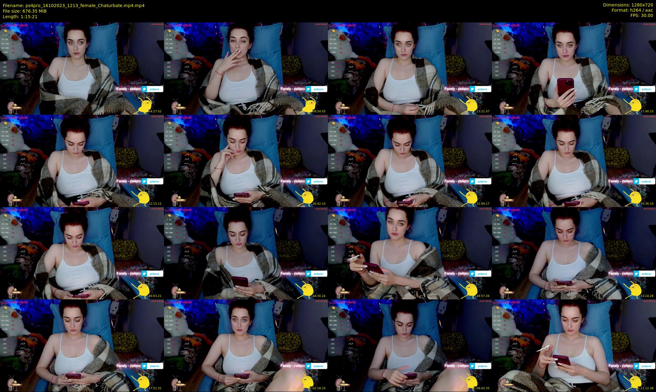 ps4pro — 76 minute Chaturbate female cam show recording, 720p, Oct 16, 2023