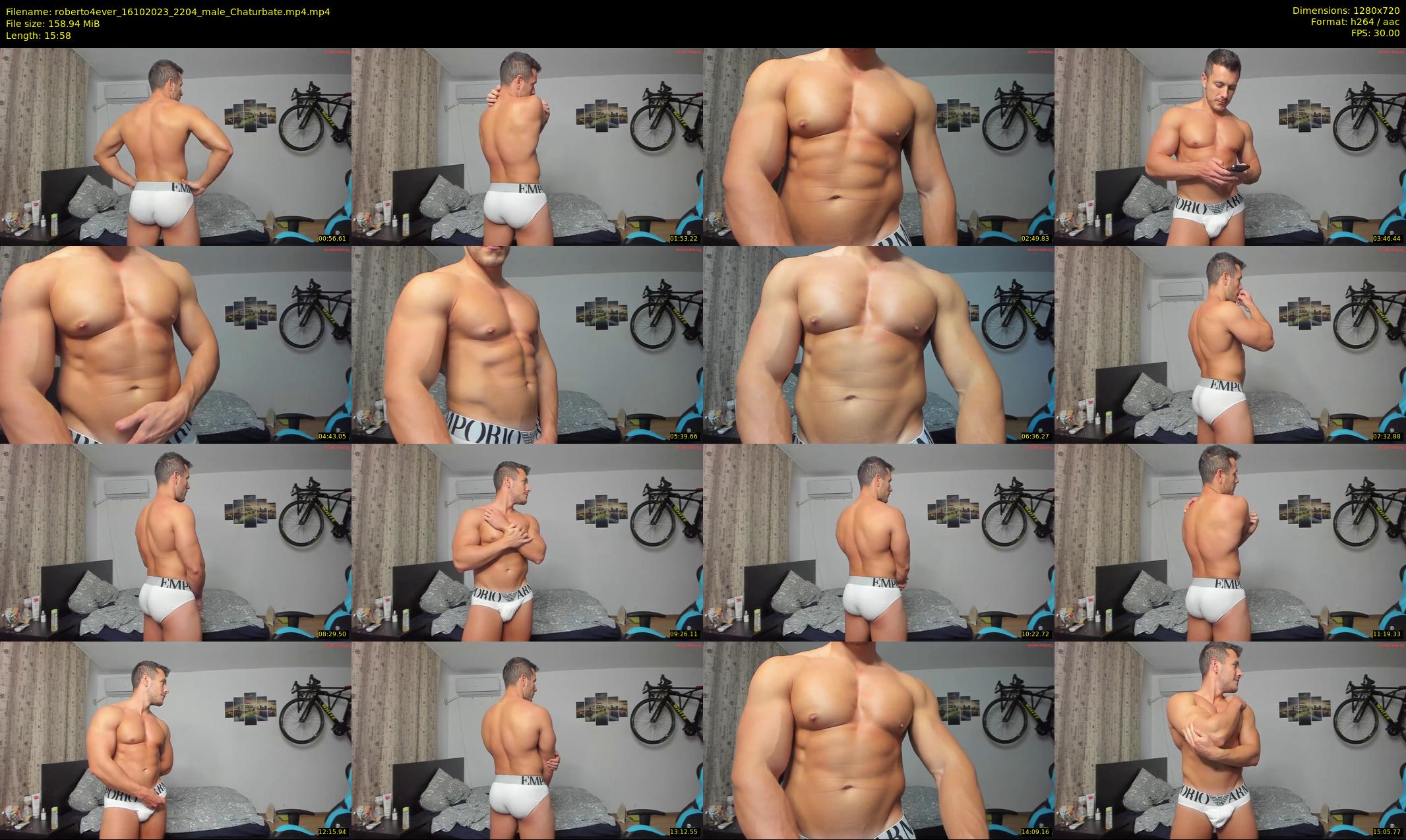 roberto4ever — 16 minute Chaturbate male cam show recording, 720p, Oct 16, 2023