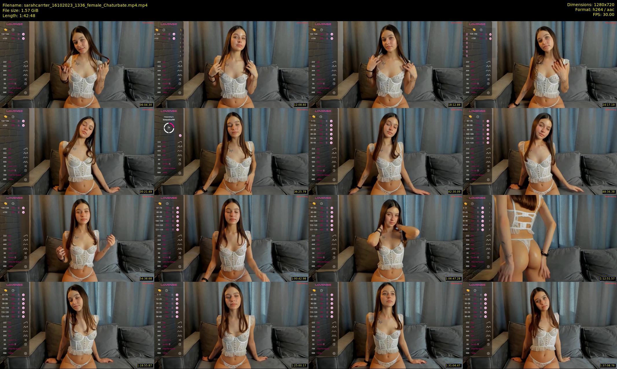 sarahcarrter — 103 minute Chaturbate female cam show recording, 720p, Oct 16, 2023