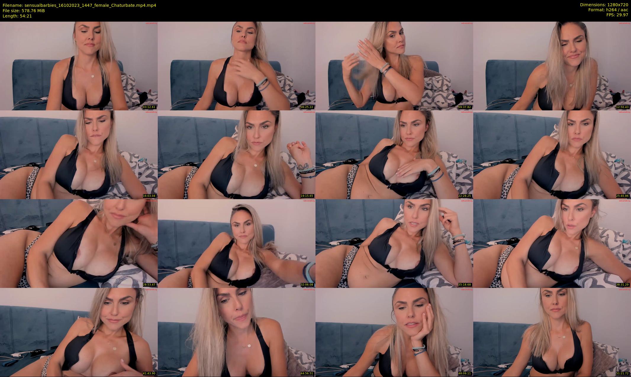sensualbarbies — 55 minute Chaturbate female cam show recording, 720p, Oct 16, 2023