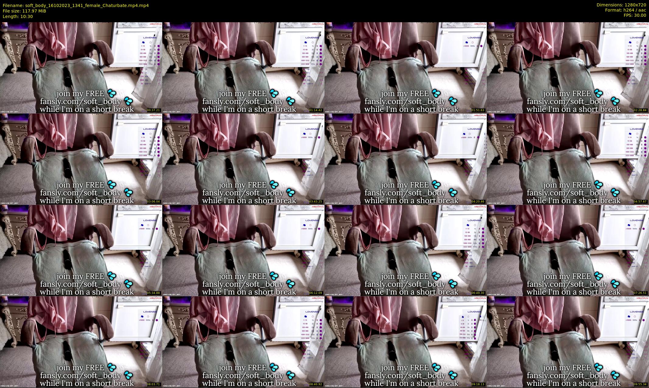 soft_body — 11 minute Chaturbate female cam show recording, 720p, Oct 16, 2023