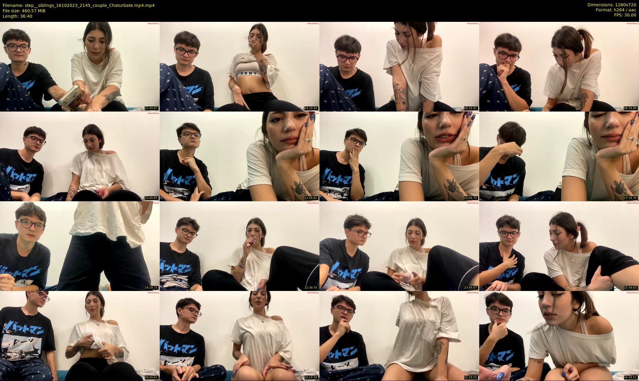 step__siblings — 37 minute Chaturbate couple cam show recording, 720p, Oct 16, 2023