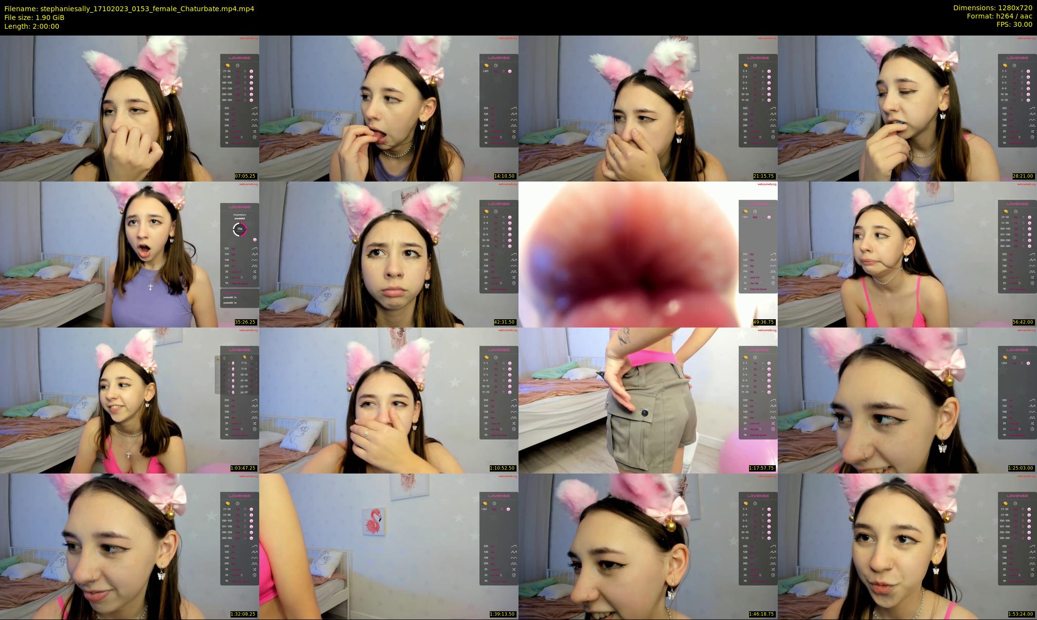 stephaniesally — 120 minute Chaturbate female cam show recording, 720p, Oct 17, 2023