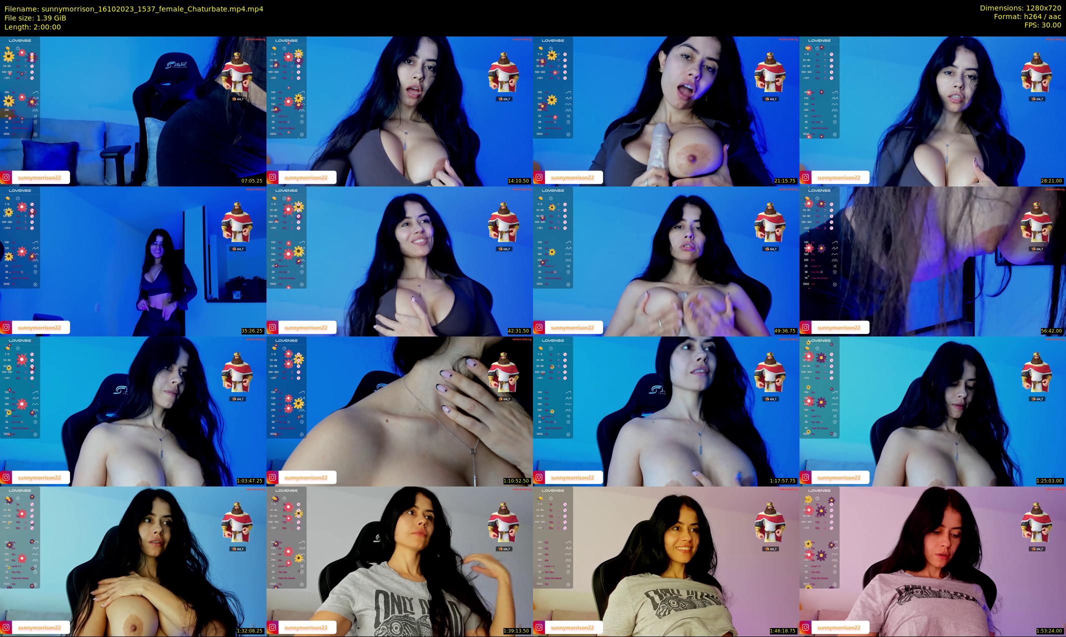 sunnymorrison — 120 minute Chaturbate female cam show recording, 720p, Oct 16, 2023