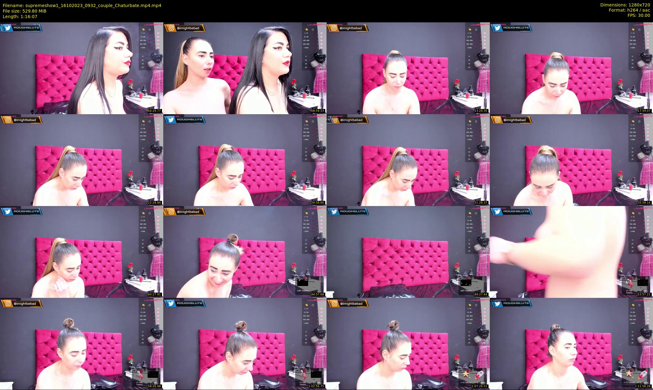 supremeshow1 — 77 minute Chaturbate couple cam show recording, 720p, Oct 16, 2023