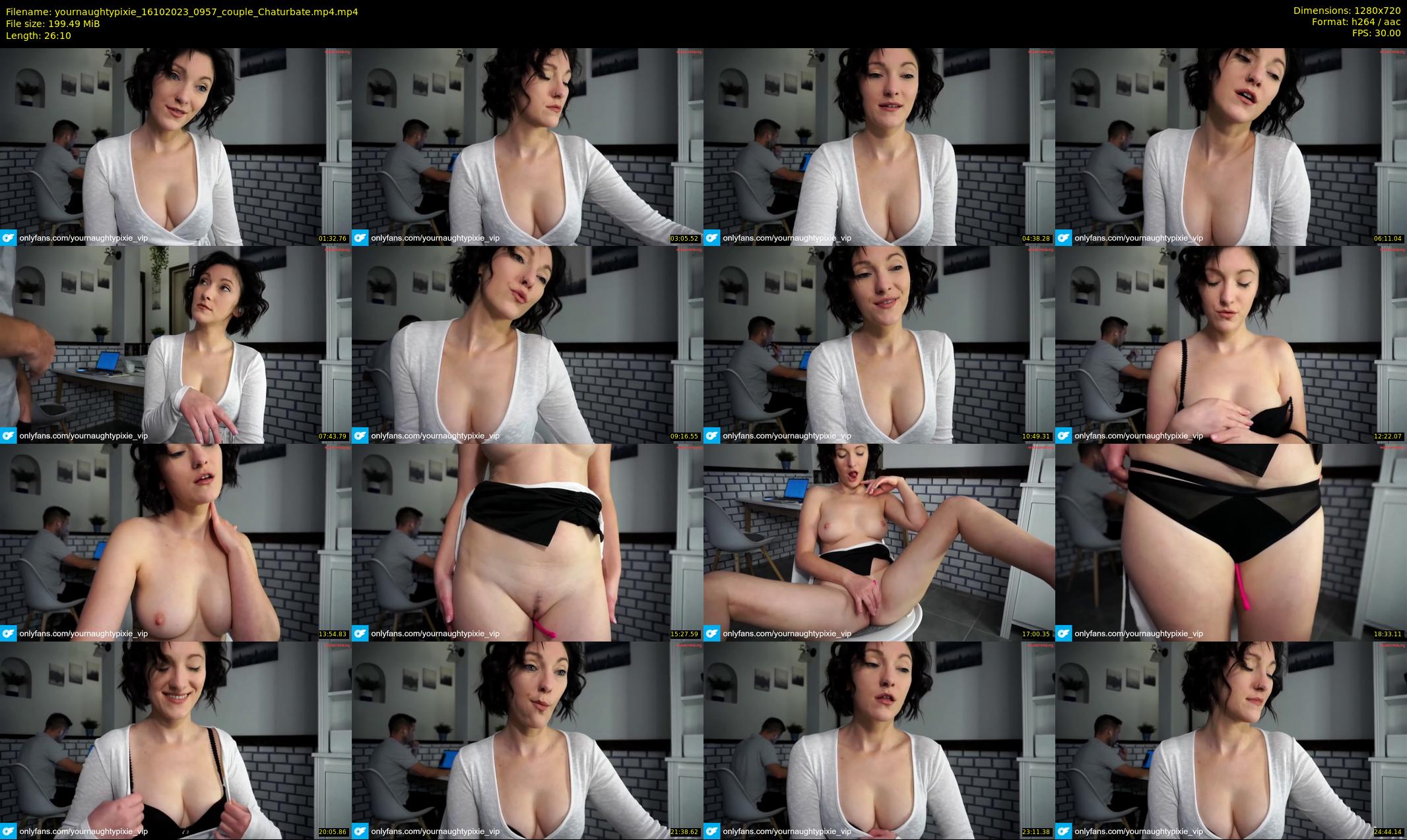 yournaughtypixie — 27 minute Chaturbate couple cam show recording, 720p, Oct 16, 2023