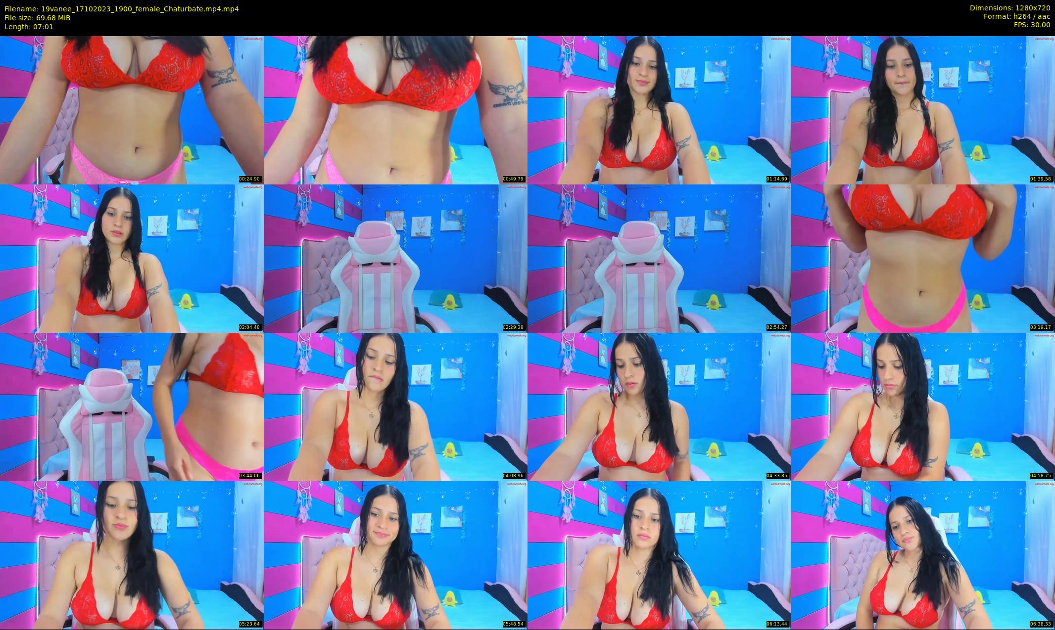 19vanee — 8 minute Chaturbate female cam show recording, 720p, Oct 17, 2023
