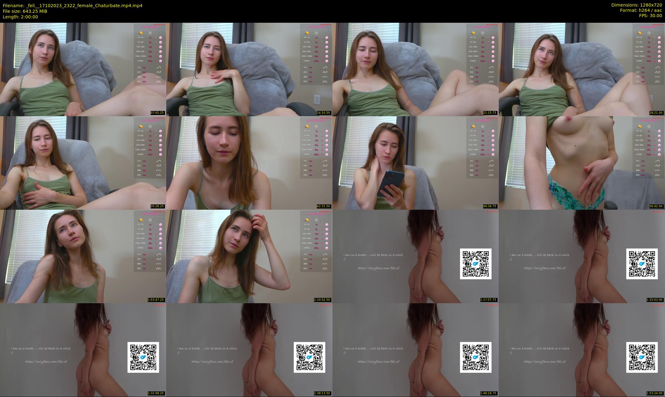 _feli_ — 120 minute Chaturbate female cam show recording, 720p, Oct 17, 2023