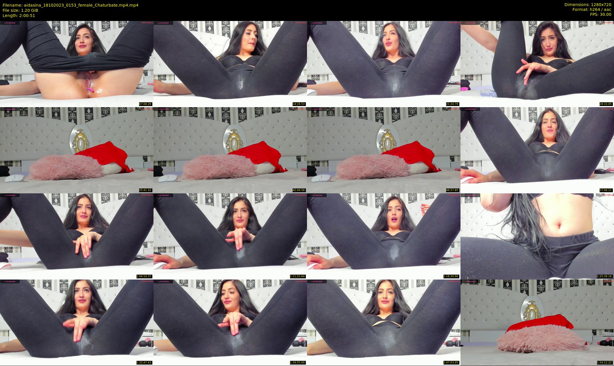 aidasina — 121 minute Chaturbate female cam show recording, 720p, Oct 18, 2023