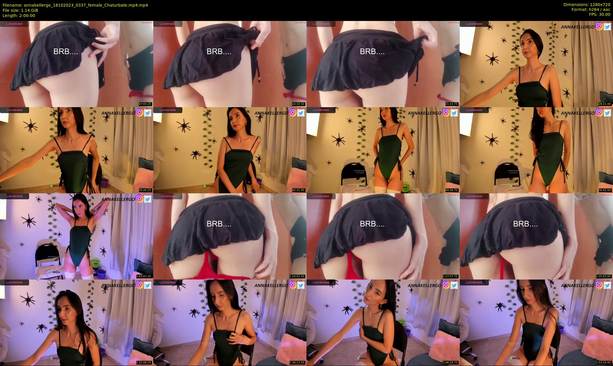 annakellergo — 120 minute Chaturbate female cam show recording, 720p, Oct 18, 2023