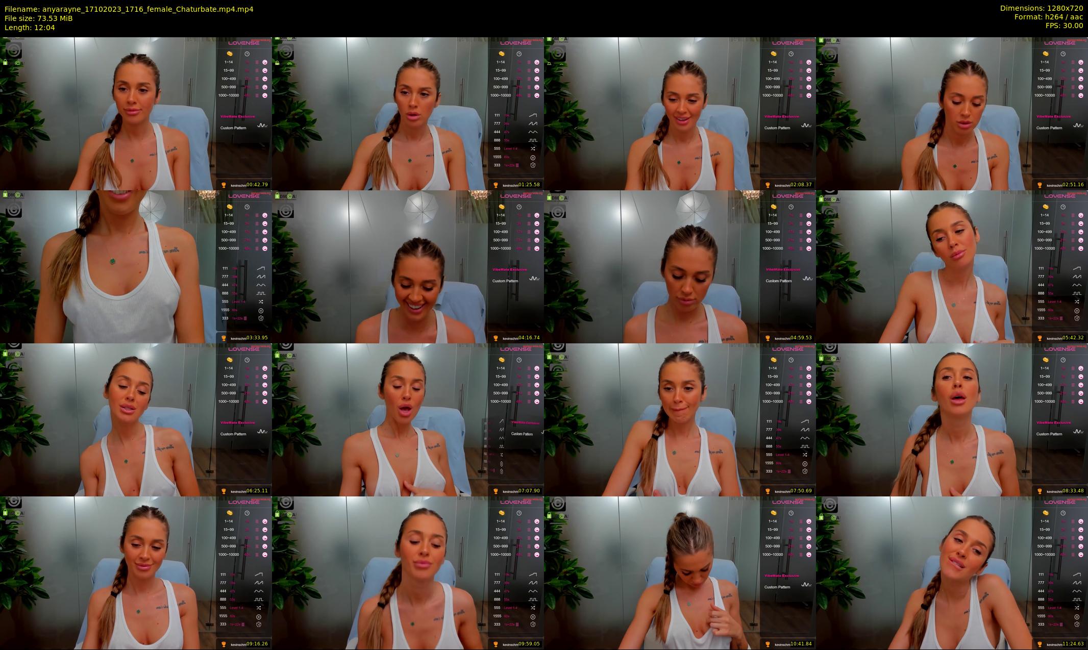 anyarayne — 13 minute Chaturbate female cam show recording, 720p, Oct 17, 2023