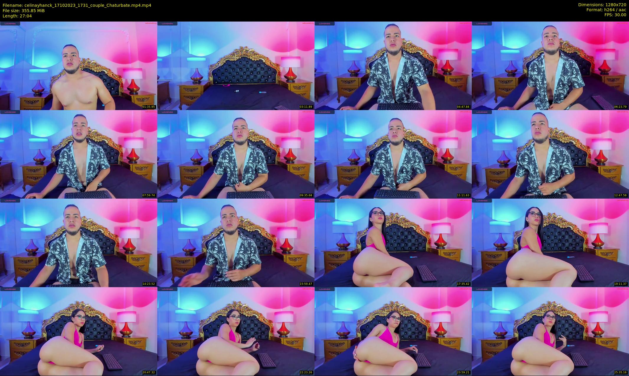celinayhanck — 28 minute Chaturbate couple cam show recording, 720p, Oct 17, 2023