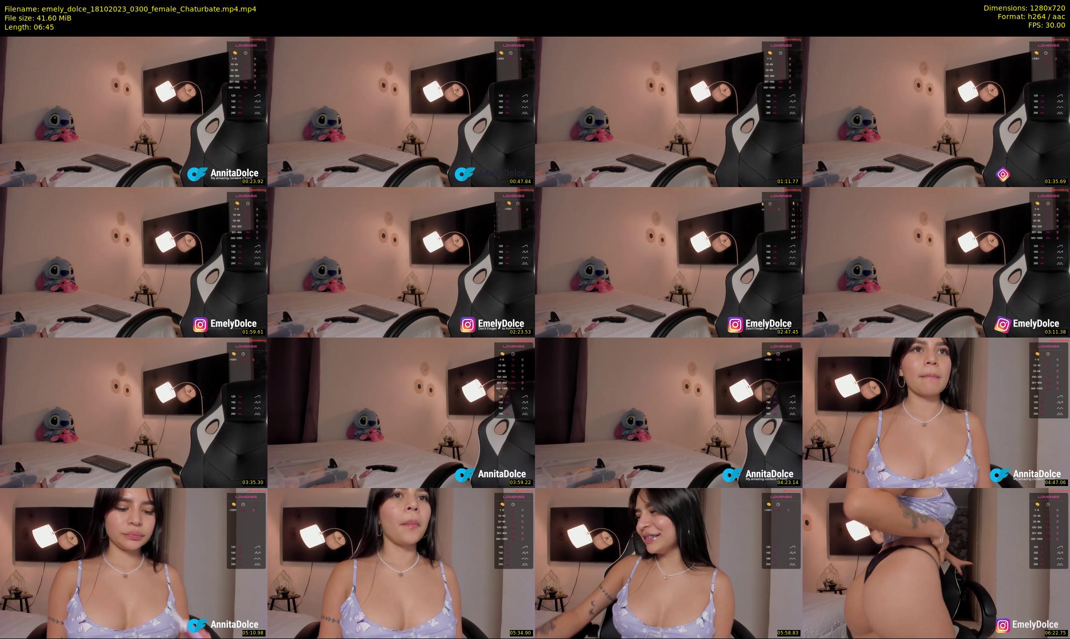 emely_dolce — 7 minute Chaturbate female cam show recording, 720p, Oct 18, 2023