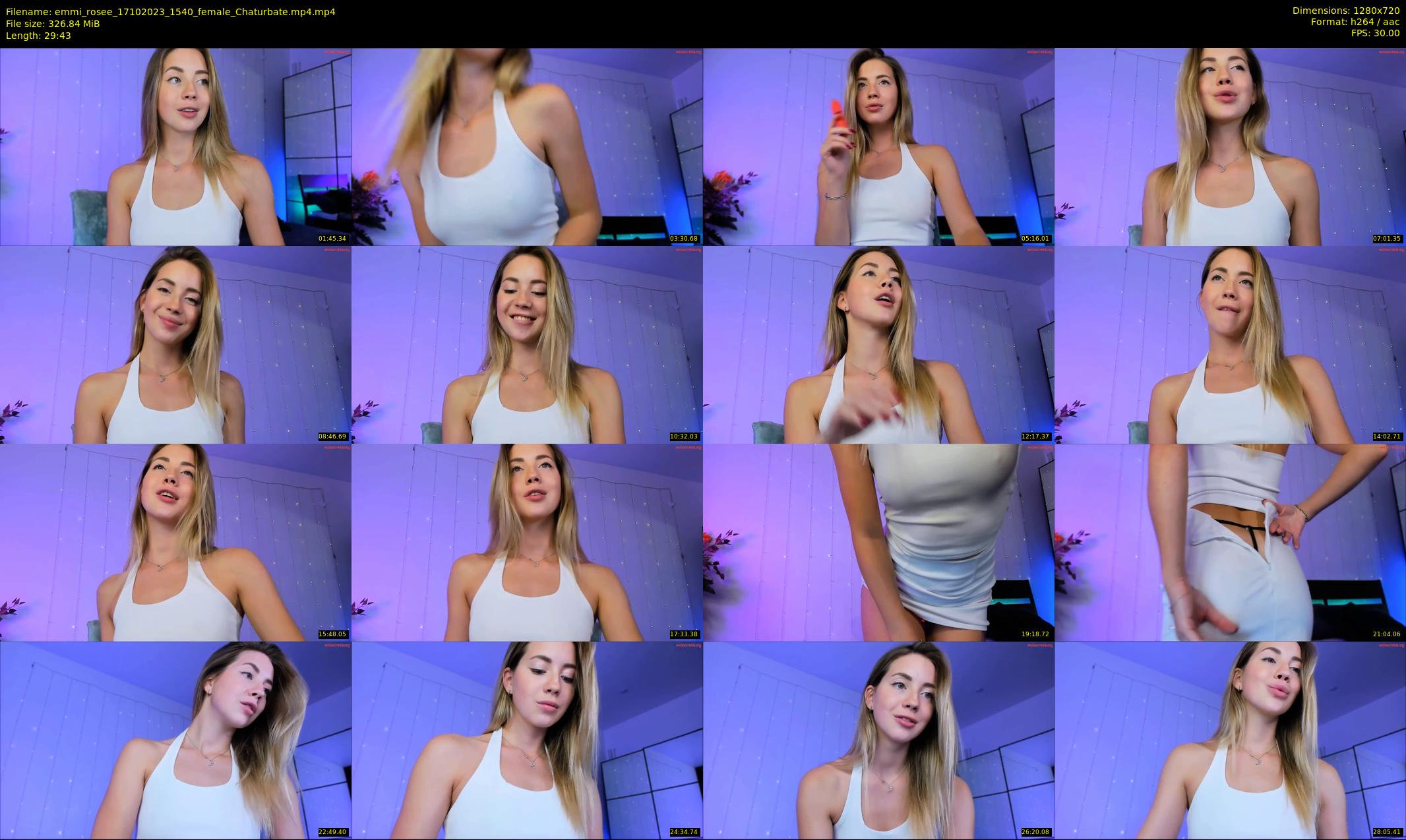 emmi_rosee — 30 minute Chaturbate female cam show recording, 720p, Oct 17, 2023