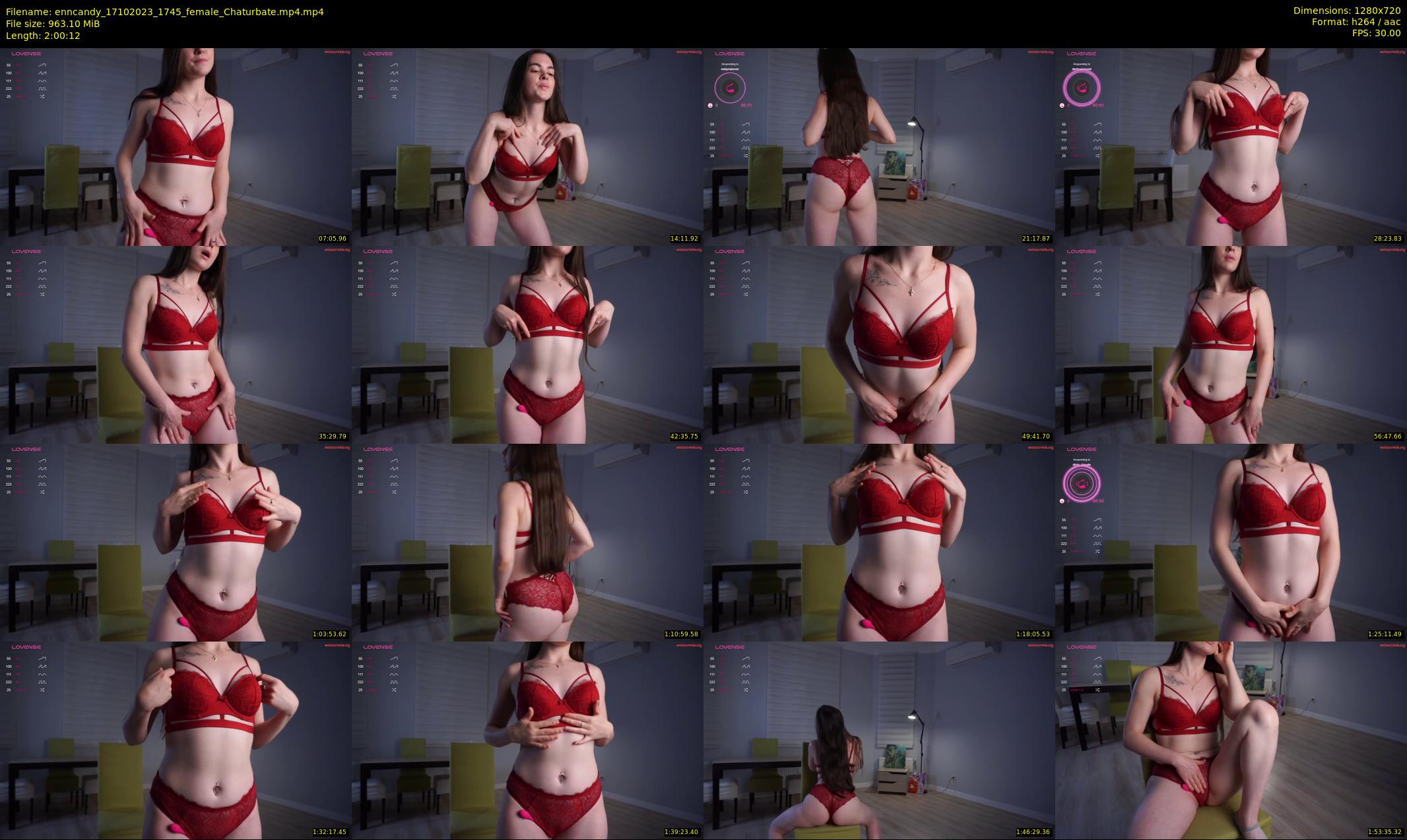 enncandy — 121 minute Chaturbate female cam show recording, 720p, Oct 17, 2023