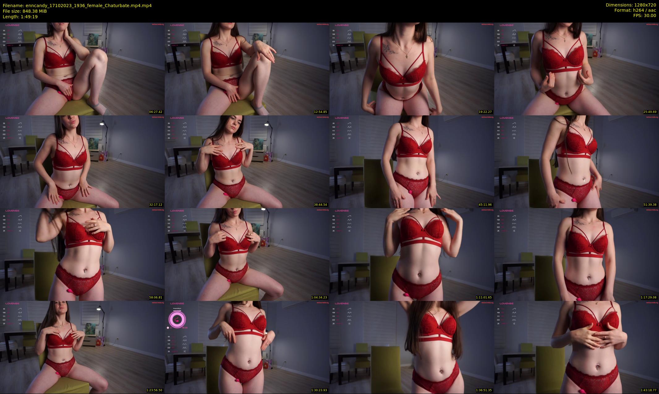 enncandy — 110 minute Chaturbate female cam show recording, 720p, Oct 17, 2023