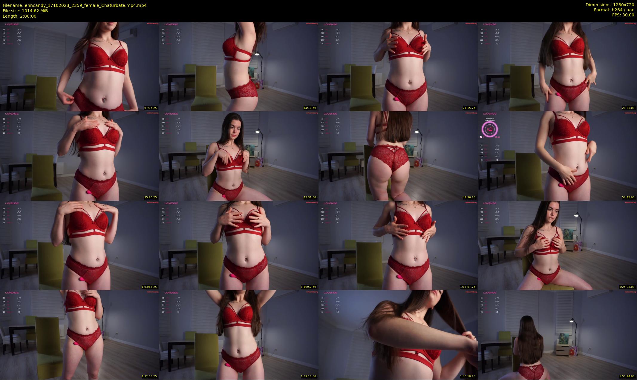 enncandy — 120 minute Chaturbate female cam show recording, 720p, Oct 17, 2023
