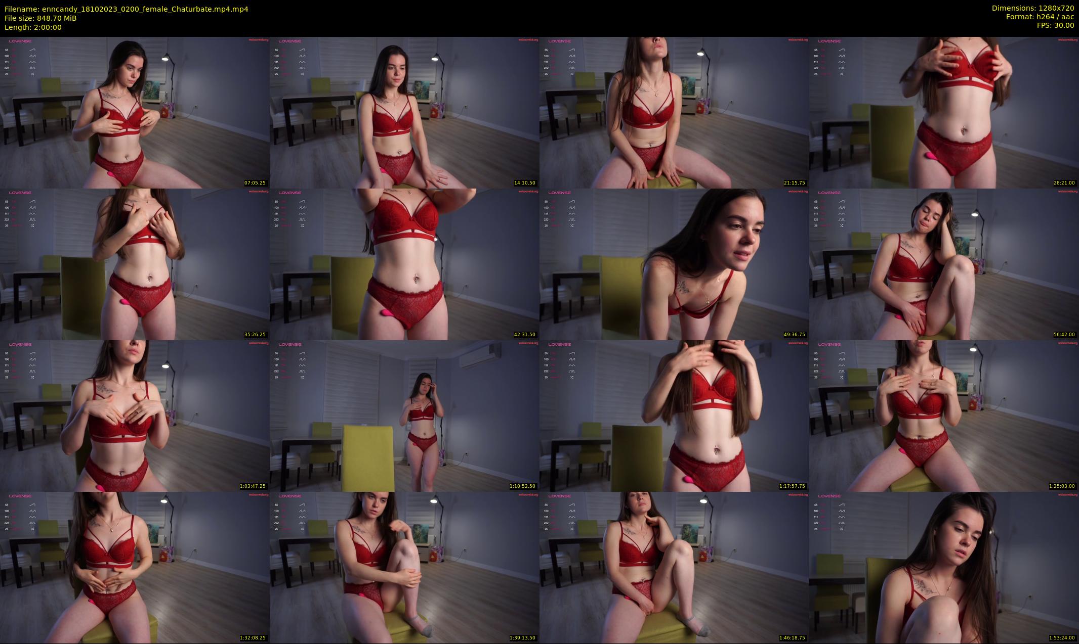 enncandy — 120 minute Chaturbate female cam show recording, 720p, Oct 18, 2023