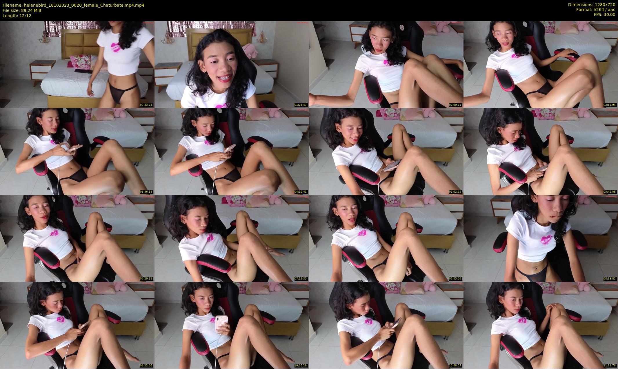 helenebird — 13 minute Chaturbate female cam show recording, 720p, Oct 18, 2023