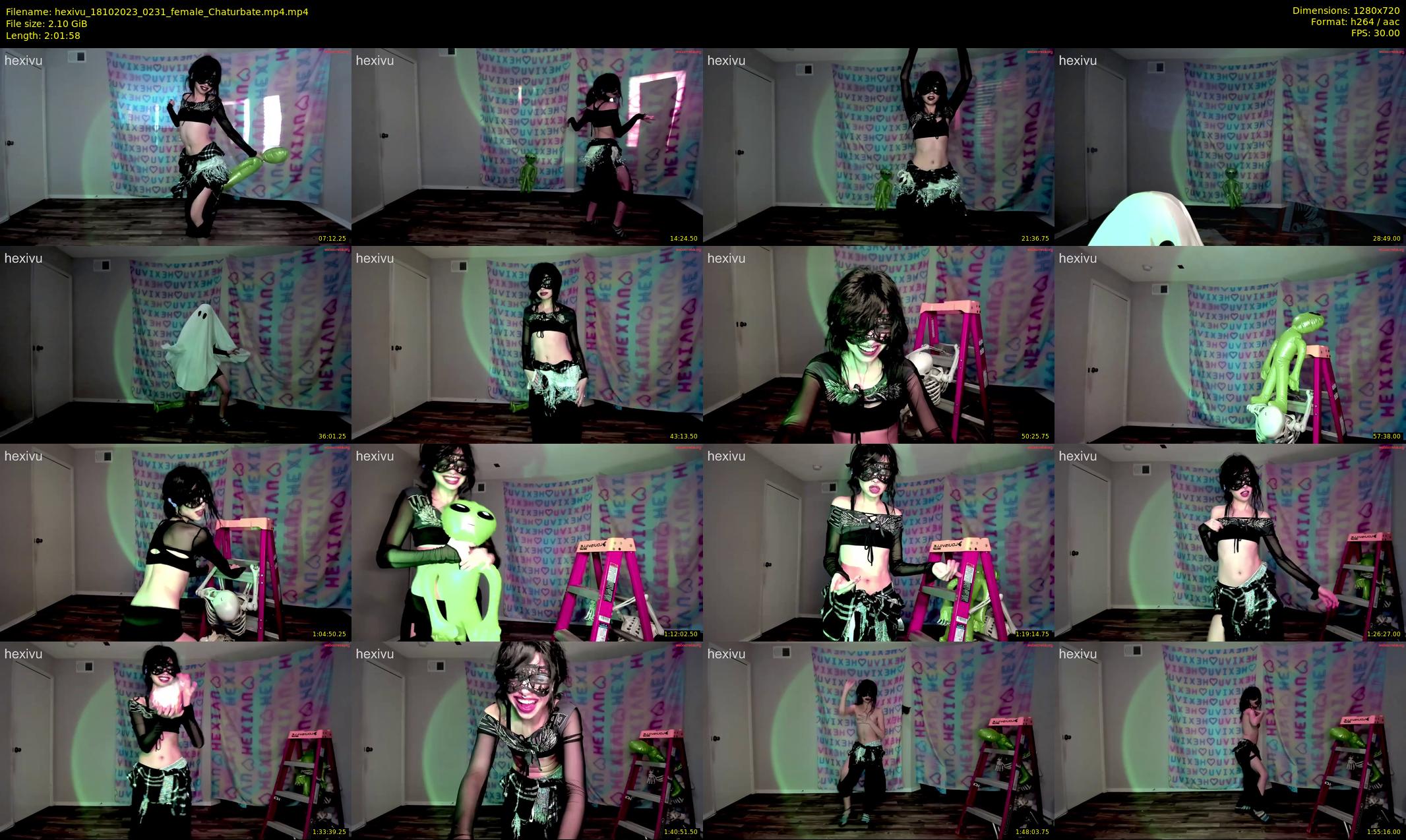 hexivu — 122 minute Chaturbate female cam show recording, 720p, Oct 18, 2023
