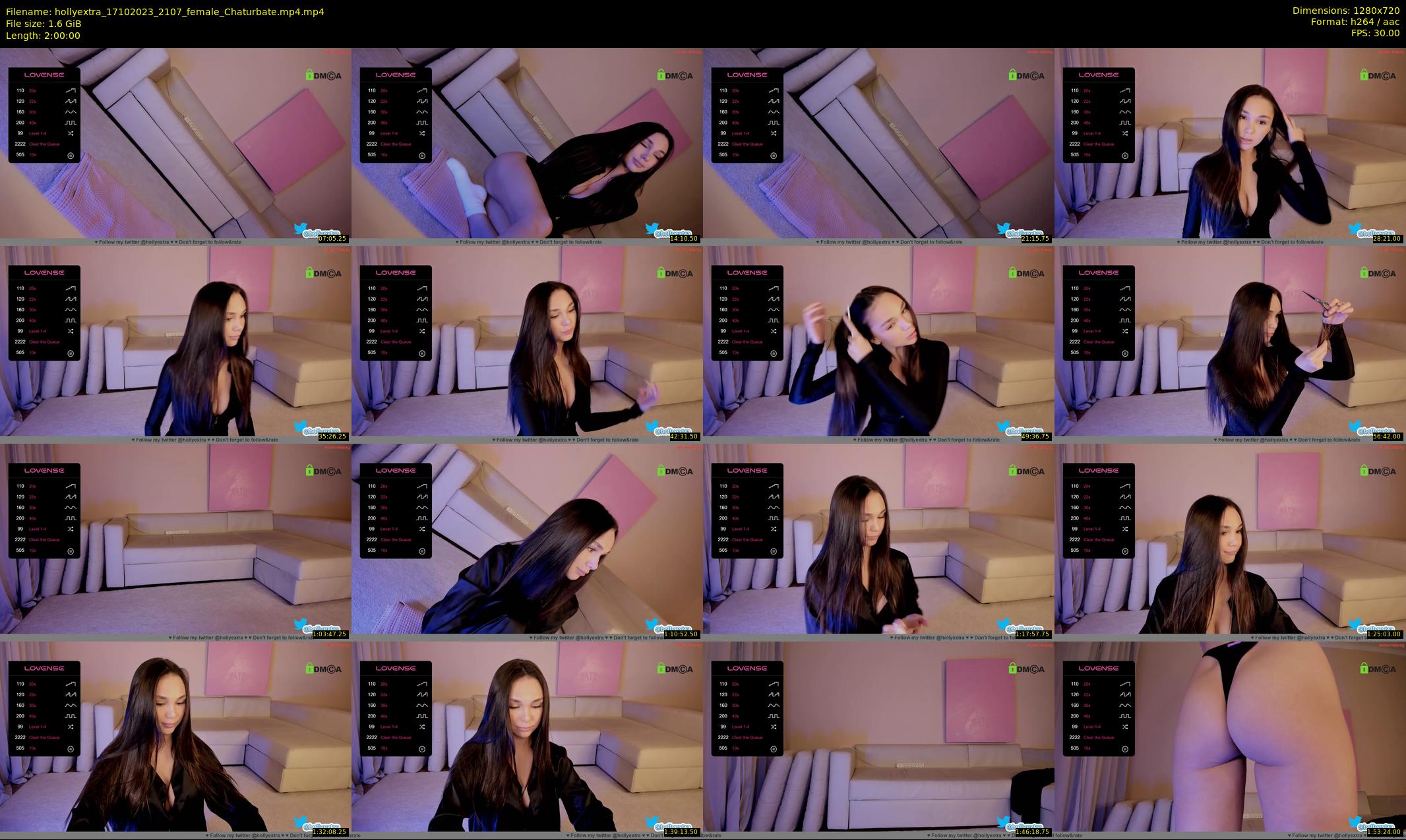 hollyextra — 120 minute Chaturbate female cam show recording, 720p, Oct 17, 2023