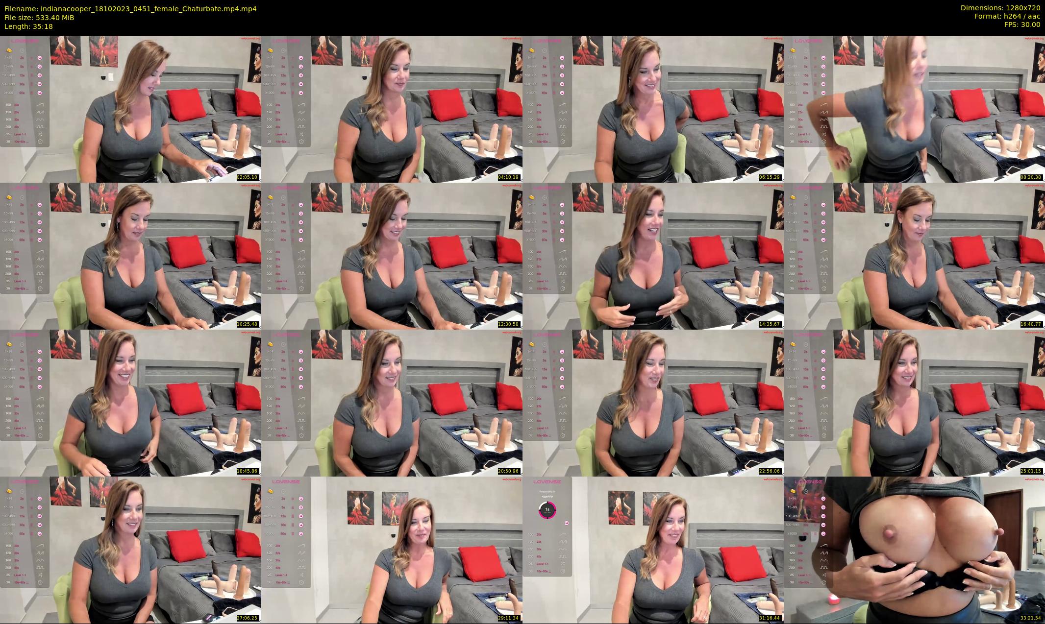 indianacooper — 36 minute Chaturbate female cam show recording, 720p, Oct 18, 2023