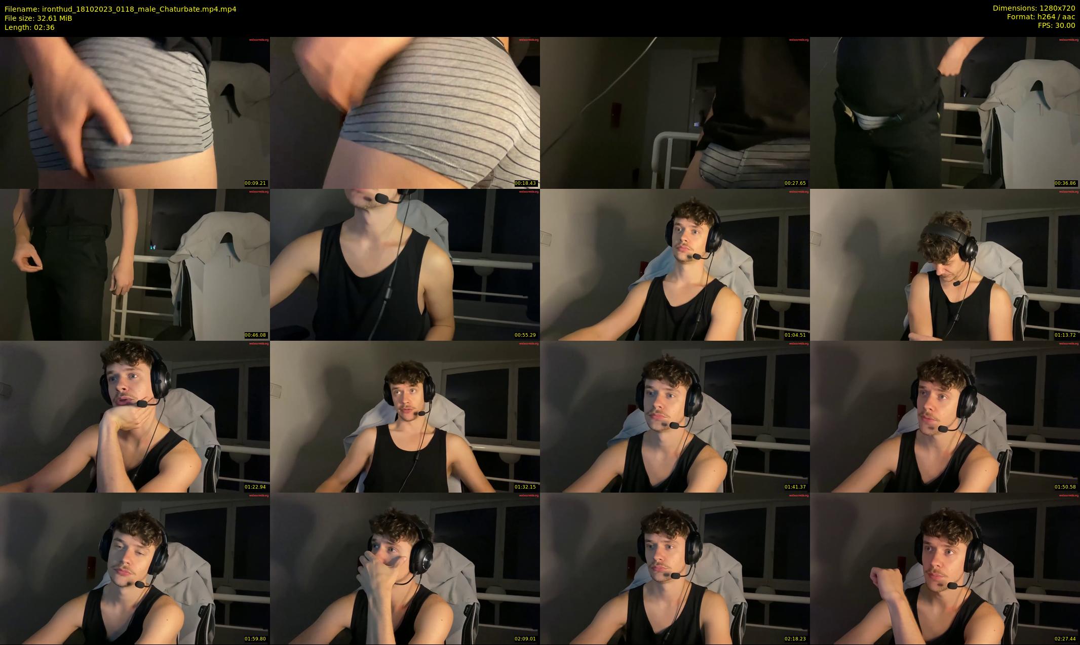 ironthud — 3 minute Chaturbate male cam show recording, 720p, Oct 18, 2023