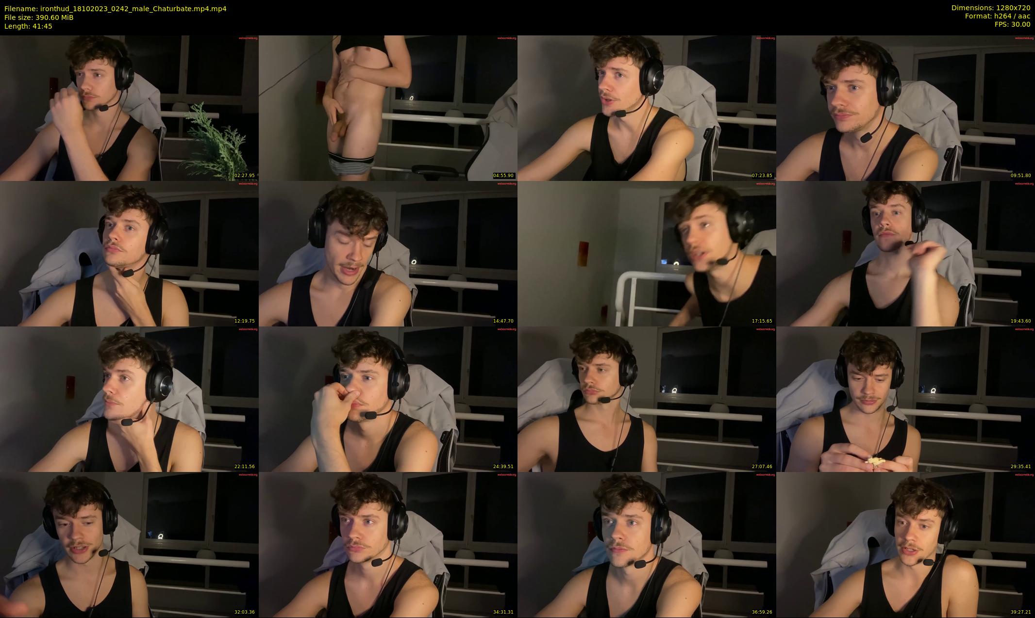 ironthud — 42 minute Chaturbate male cam show recording, 720p, Oct 18, 2023
