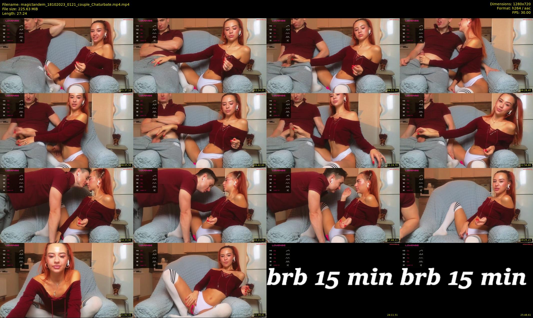 magictandem — 28 minute Chaturbate couple cam show recording, 720p, Oct 18, 2023