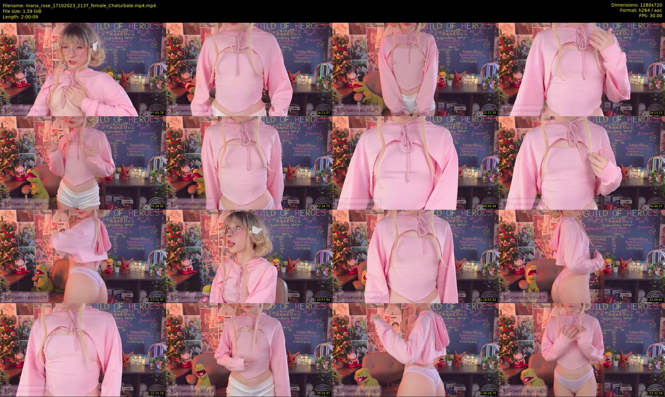 mana_rose — 121 minute Chaturbate female cam show recording, 720p, Oct 17, 2023