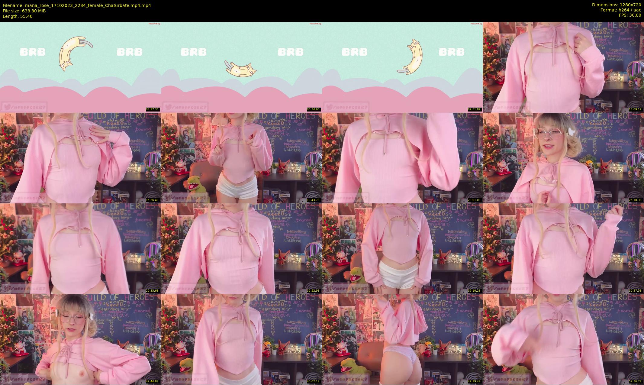 mana_rose — 56 minute Chaturbate female cam show recording, 720p, Oct 17, 2023