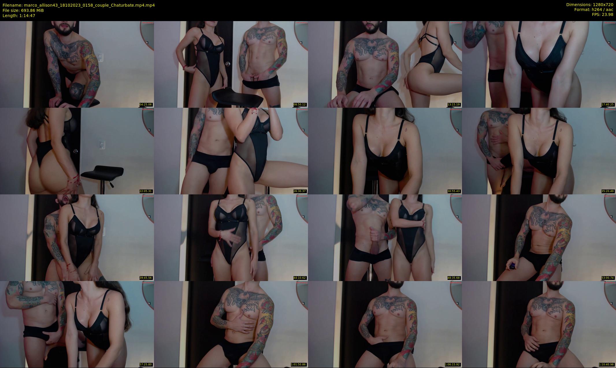 marco_allison43 — 75 minute Chaturbate couple cam show recording, 720p, Oct 18, 2023