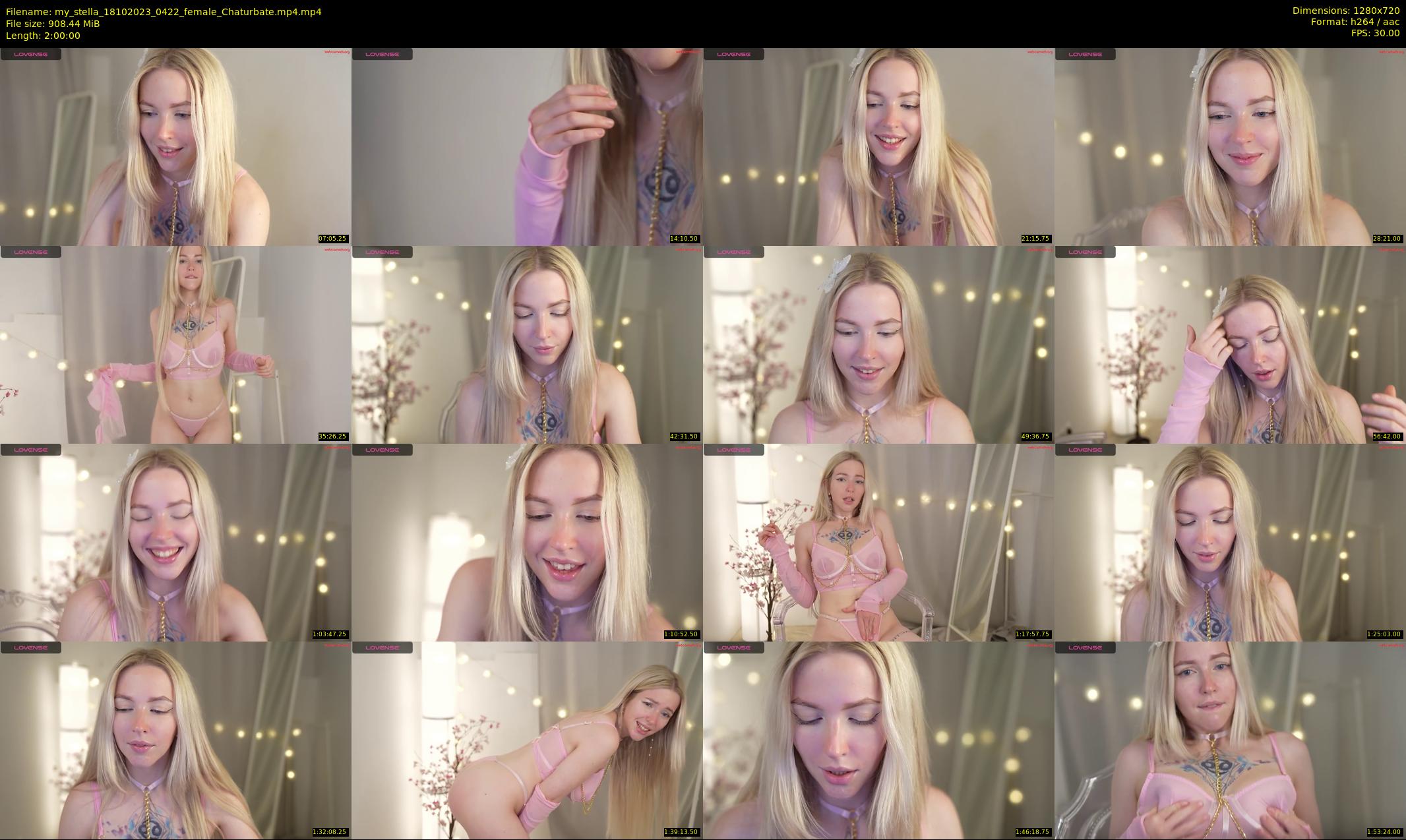 my_stella — 120 minute Chaturbate female cam show recording, 720p, Oct 18, 2023