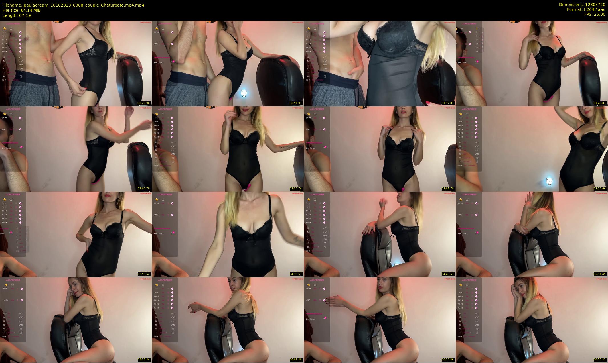 pauladream — 8 minute Chaturbate couple cam show recording, 720p, Oct 18, 2023