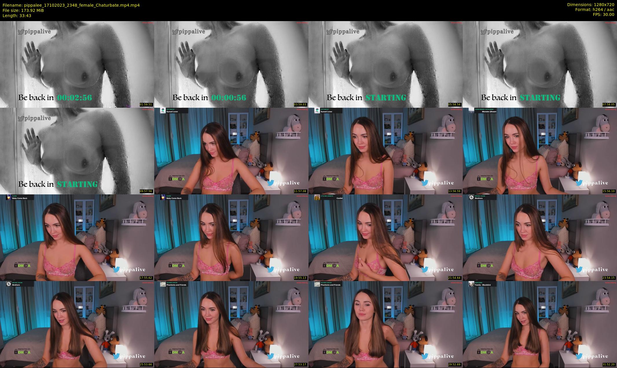 pippalee — 34 minute Chaturbate female cam show recording, 720p, Oct 17, 2023