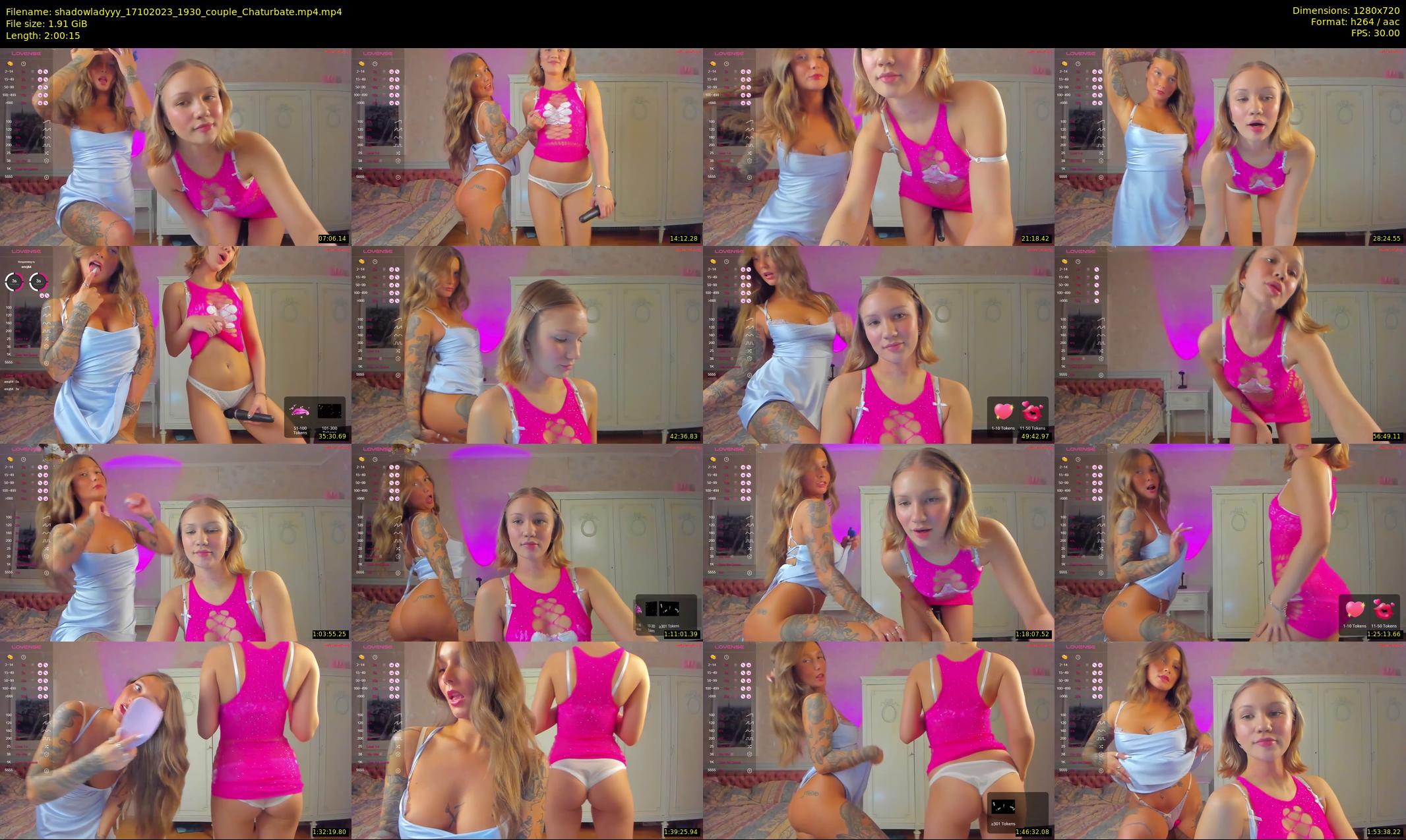 shadowladyyy — 121 minute Chaturbate couple cam show recording, 720p, Oct 17, 2023