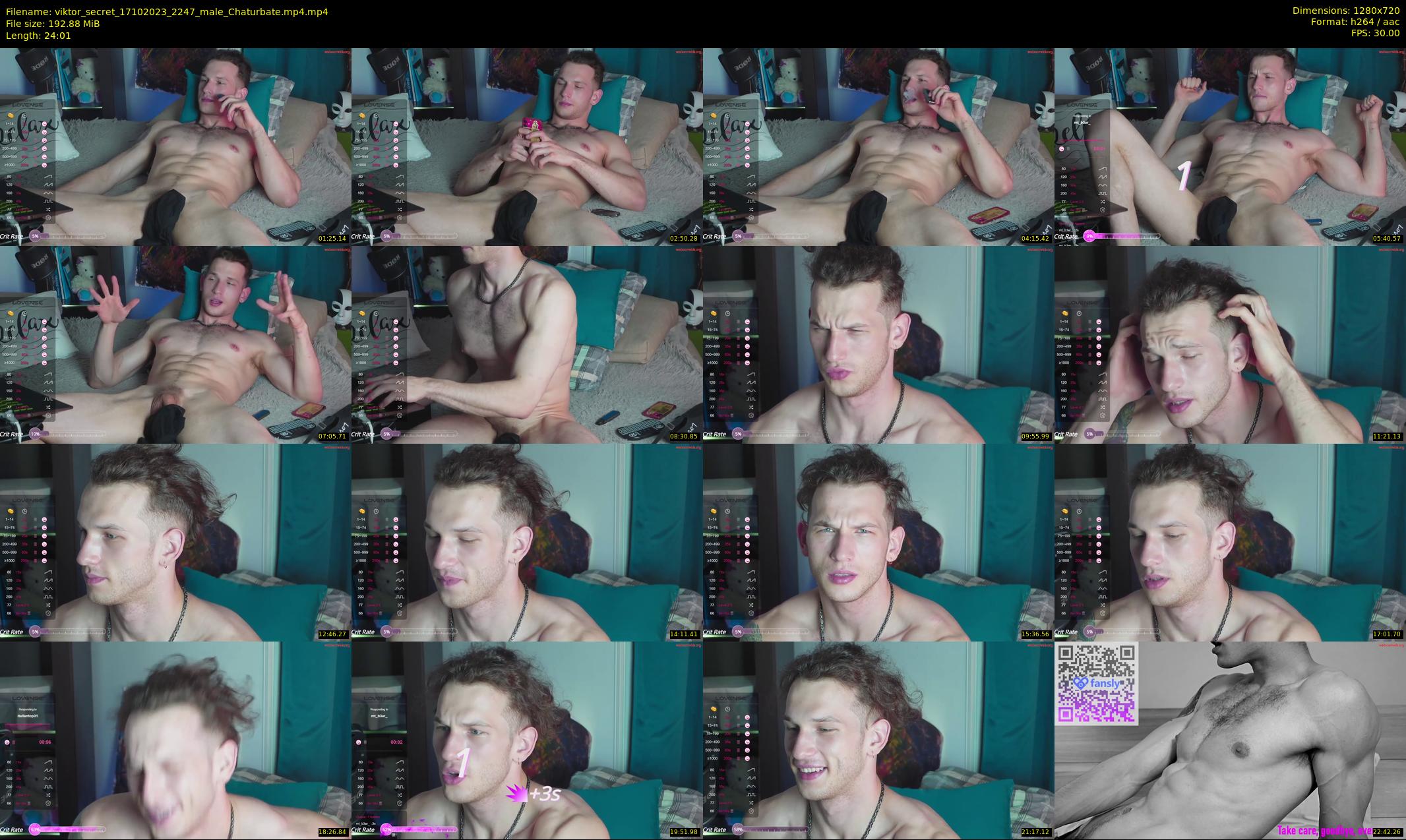 viktor_secret — 25 minute Chaturbate male cam show recording, 720p, Oct 17, 2023