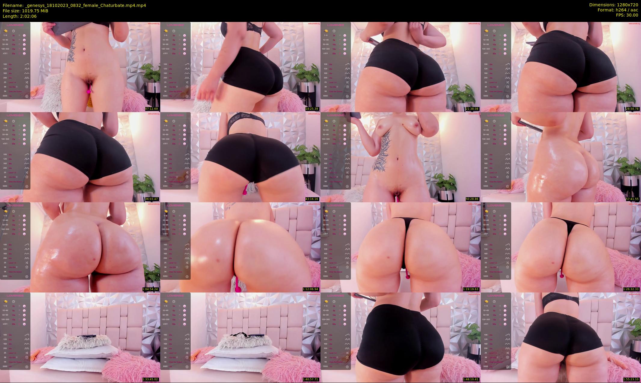 _genesys — 123 minute Chaturbate female cam show recording, 720p, Oct 18, 2023
