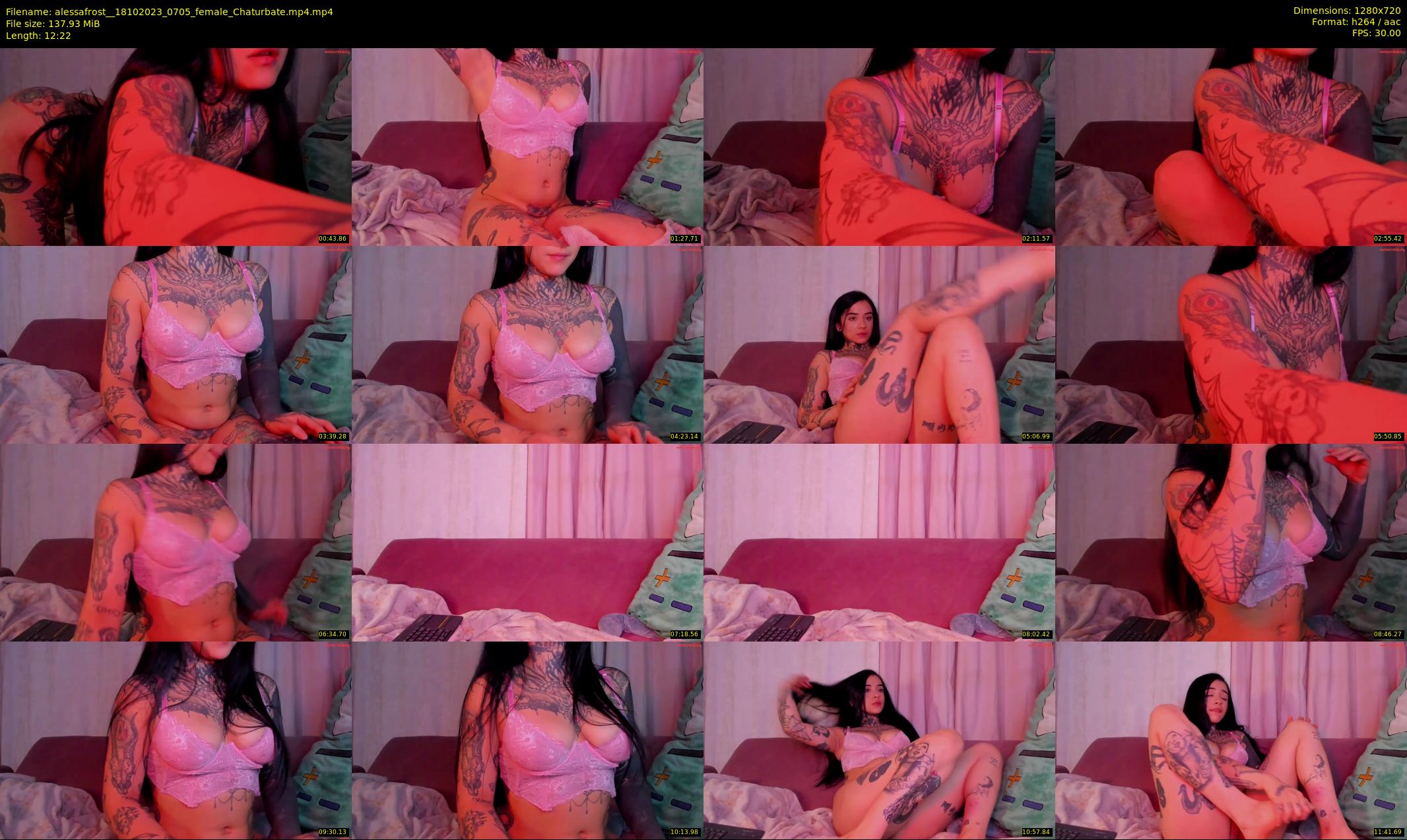 alessafrost_ — 13 minute Chaturbate female cam show recording, 720p, Oct 18, 2023